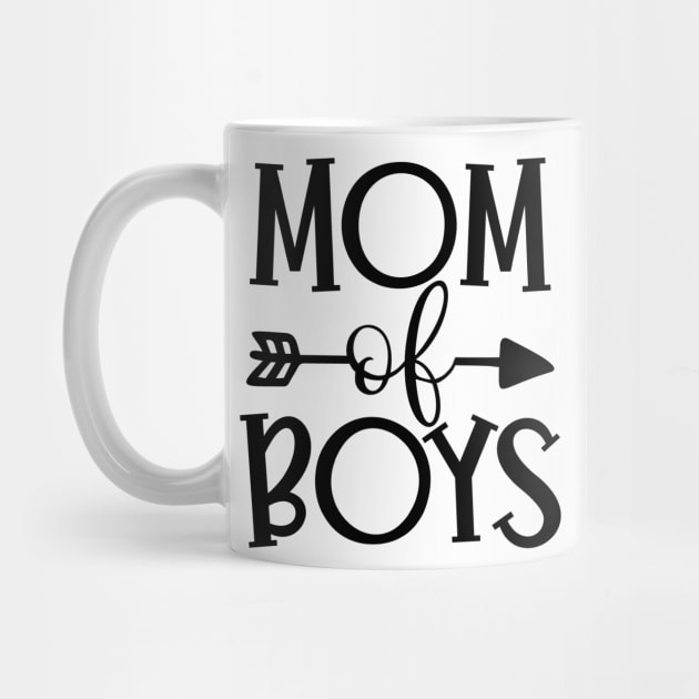 Mom of boys by Coral Graphics